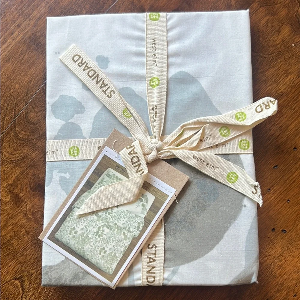 West Elm Organic Woodland Standard Pillow Case Sham (Set of 3)